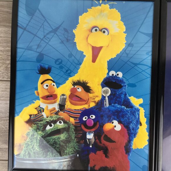 Vintage 90s Sesame Street Wallpaper Border & 3 Wall Hangings, Kids Bedroom Decor - Picture 3 of 10